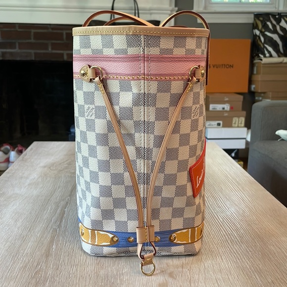 Louis Vuitton Damier Azur Summer Trunks & Bags Neverfull MM🌟LE🌟PRISTINE🌟 - Picture 3 of 15